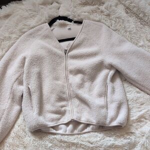 Uniqlo Women's Soft Cream Teddy Jacket